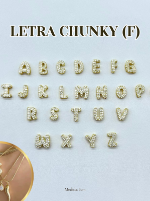 DIJE LETRA (F) CHUNKY