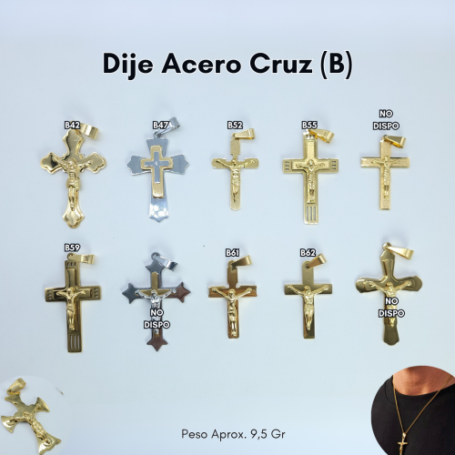 DIJE ACERO CRUZ (B) MD - Imagen 2