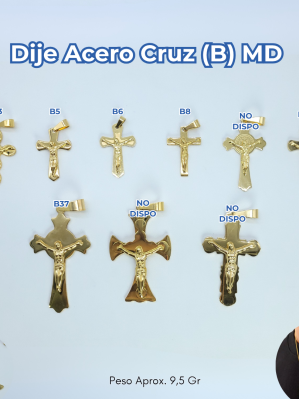 DIJE ACERO CRUZ (B) MD