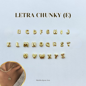 DIJE LETRA (E) CHUNKY