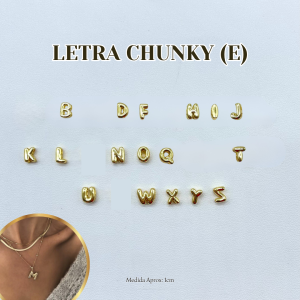 DIJE LETRA (E) CHUNKY