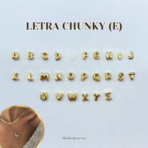 DIJE LETRA (E) CHUNKY