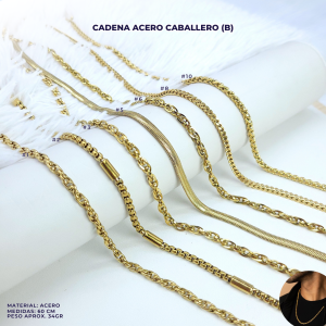 CADENA ACERO CABALLERO (B)