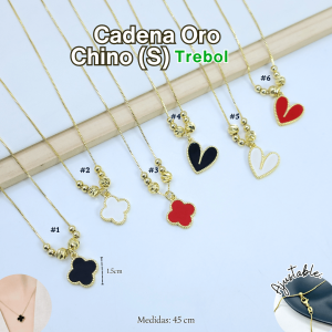 CADENA ORO CHINO (S) TREBOL