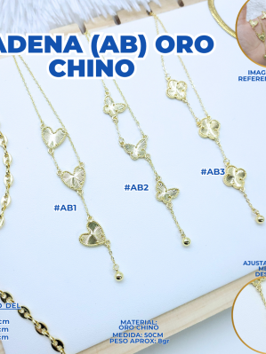 CADENA (AB) ORO CHINO