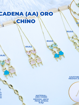 CADENA (AA) ORO CHINO