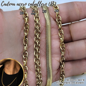 CADENA ACERO CABALLERO (B)