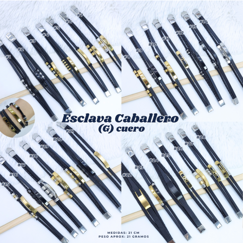 ESCLAVAS CABALLERO (G) CUERO