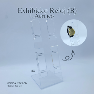 EXHIBIDOR RELOJ ACRILICO (B)