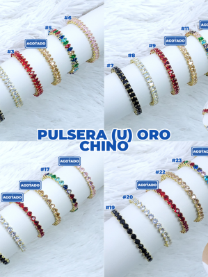 PULSERA (U) ORO CHINO