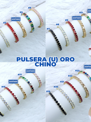 PULSERA (U) ORO CHINO