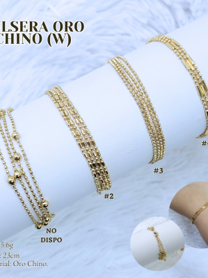 PULSERA ORO CHINO (W)