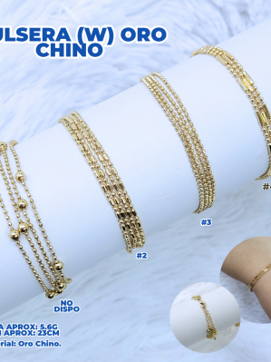 PULSERA (W) ORO CHINO