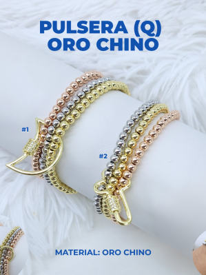 PULSERA (Q) ORO CHINO