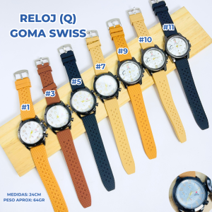 RELOJ (Q) GOMA SWISS