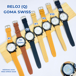 RELOJ (Q) GOMA SWISS
