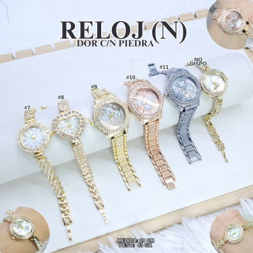 RELOJ (N) DOR  C/N PIEDRA - Imagen 2
