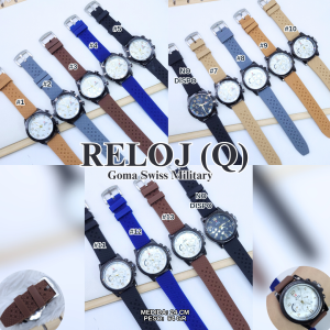 RELOJ (Q) GOMA SWISS