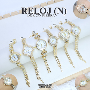 RELOJ (N) DOR  C/N PIEDRA