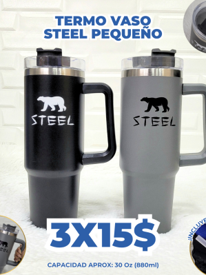 TERMO VASO STEEL PQ