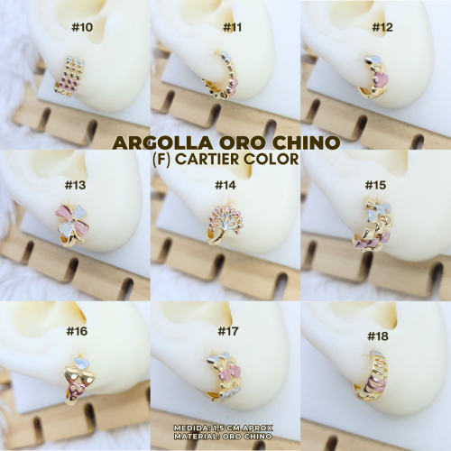 ARGOLLA ORO CHINO (F) COLOR CARTIE - Imagen 2