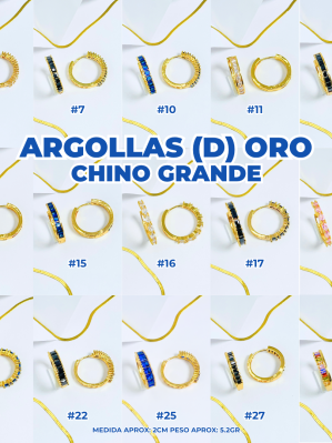 ARGOLLAS (D) ORO CHINO GRANDE