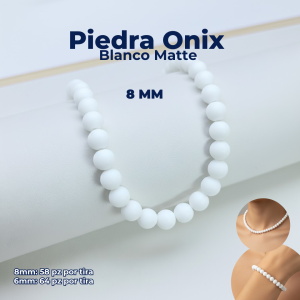 PIEDRA ONIX BLANCO MATE