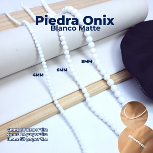 PIEDRA ONIX BLANCO MATTE