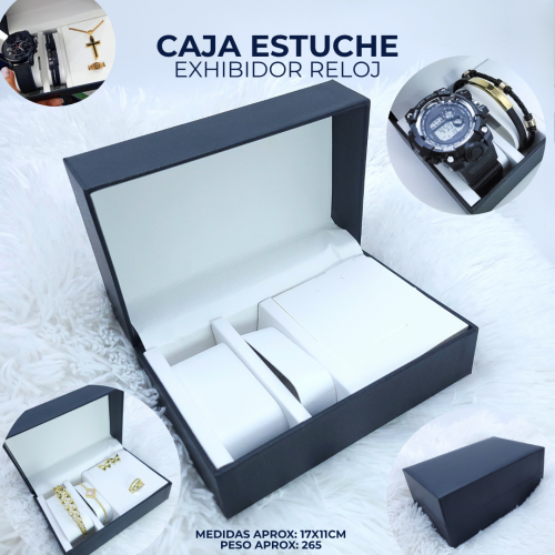 CAJA ESTUCHE EXHIBIDOR RELOJ