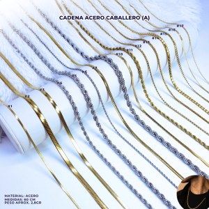CADENA ACERO CABALLERO (A)