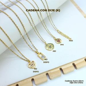 CADENA CON DIJE (K)
