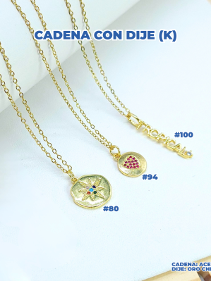 CADENA CON DIJE (K)
