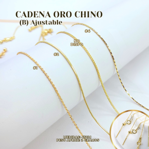 CADENA ORO CHINO (B) AJUSTABLE