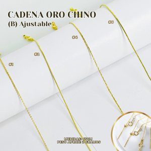 CADENA ORO CHINO (B) AJUSTABLE
