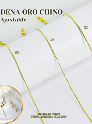 CADENA ORO CHINO (B) AJUSTABLE