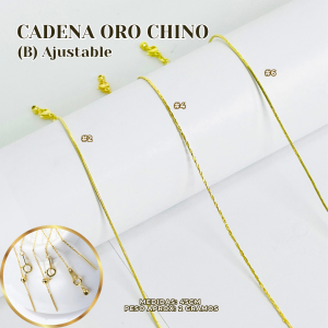 CADENA ORO CHINO (B) AJUSTABLE
