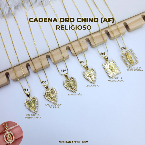 CADENA ORO CHINO (AF) RELIGIOSO - Imagen 2