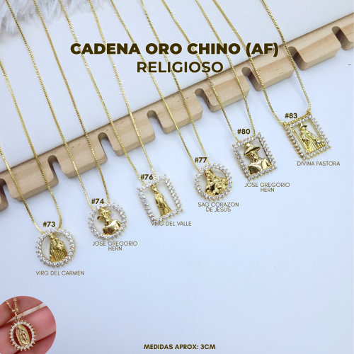 CADENA ORO CHINO (AF) RELIGIOSO - Imagen 3