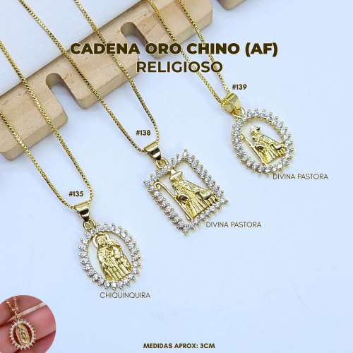 CADENA ORO CHINO (AF) RELIGIOSO - Imagen 5