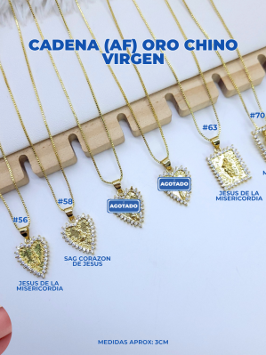CADENA (AF) ORO CHINO VIRGEN