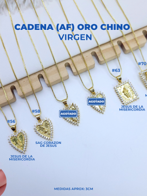 CADENA (AF) ORO CHINO VIRGEN