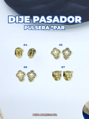 DIJES PASADOR P/PULSERA *PAR