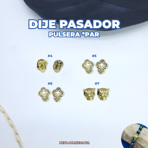 DIJES PASADOR P/PULSERA *PAR
