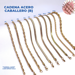CADENA ACERO CABALLERO (B)