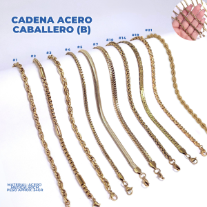 CADENA ACERO CABALLERO (B)
