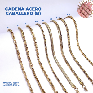 CADENA ACERO CABALLERO (B)