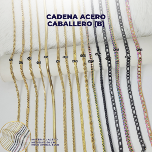 CADENA ACERO CABALLERO (B)