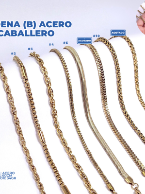 CADENA (B) ACERO CABALLERO
