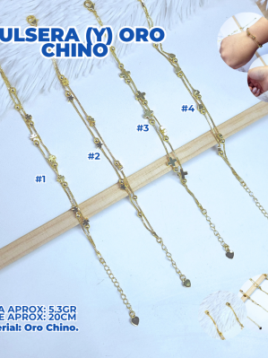 PULSERA (Y) ORO CHINO