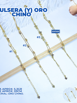 PULSERA (Y) ORO CHINO
